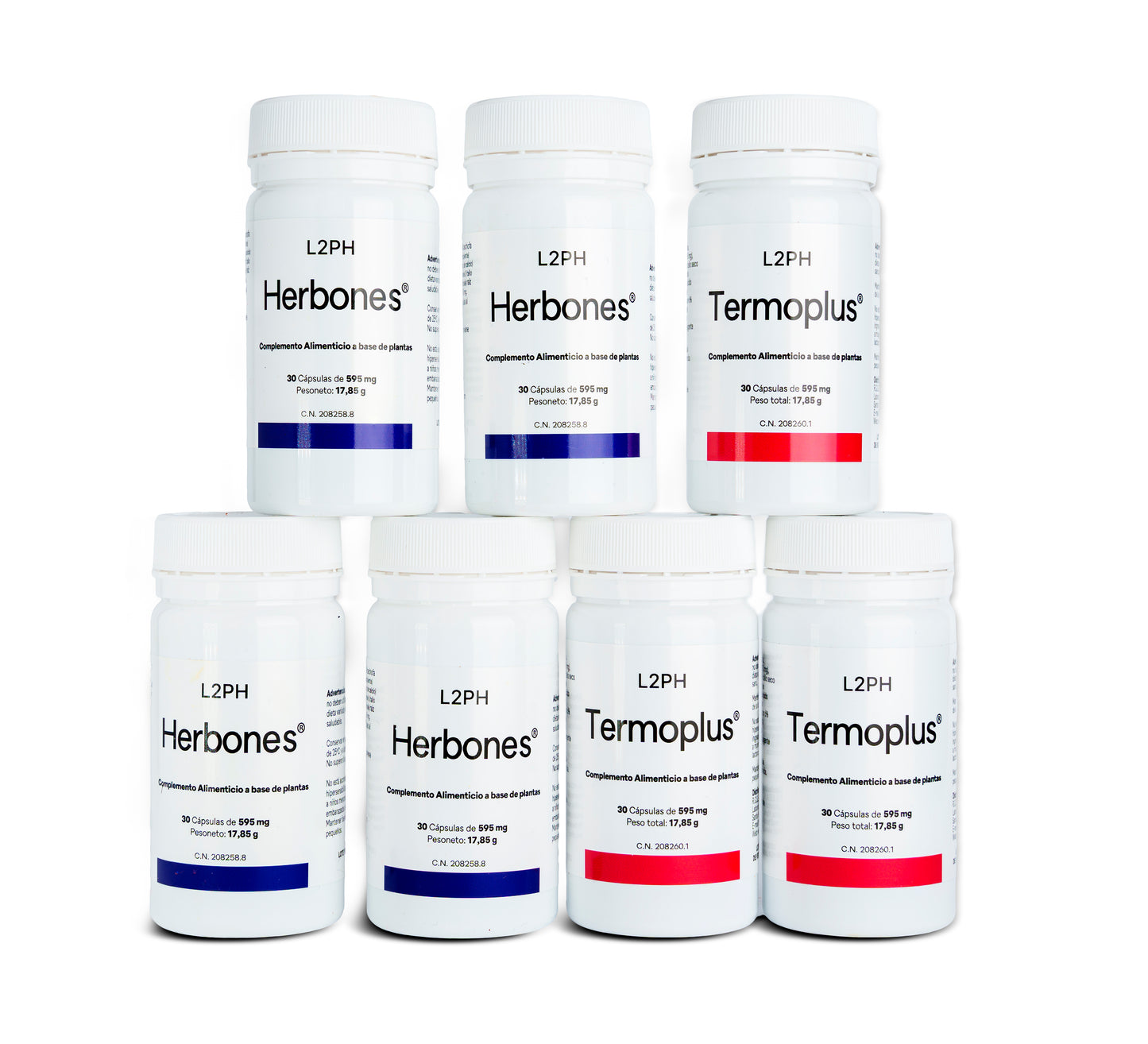 PACK CONTROL DE LÍNEA (40-45 días) Herbonés+Termoplús®| Control de Peso| Retención de Líquidos| Quemagrasas| Inhibidor del Apetito.