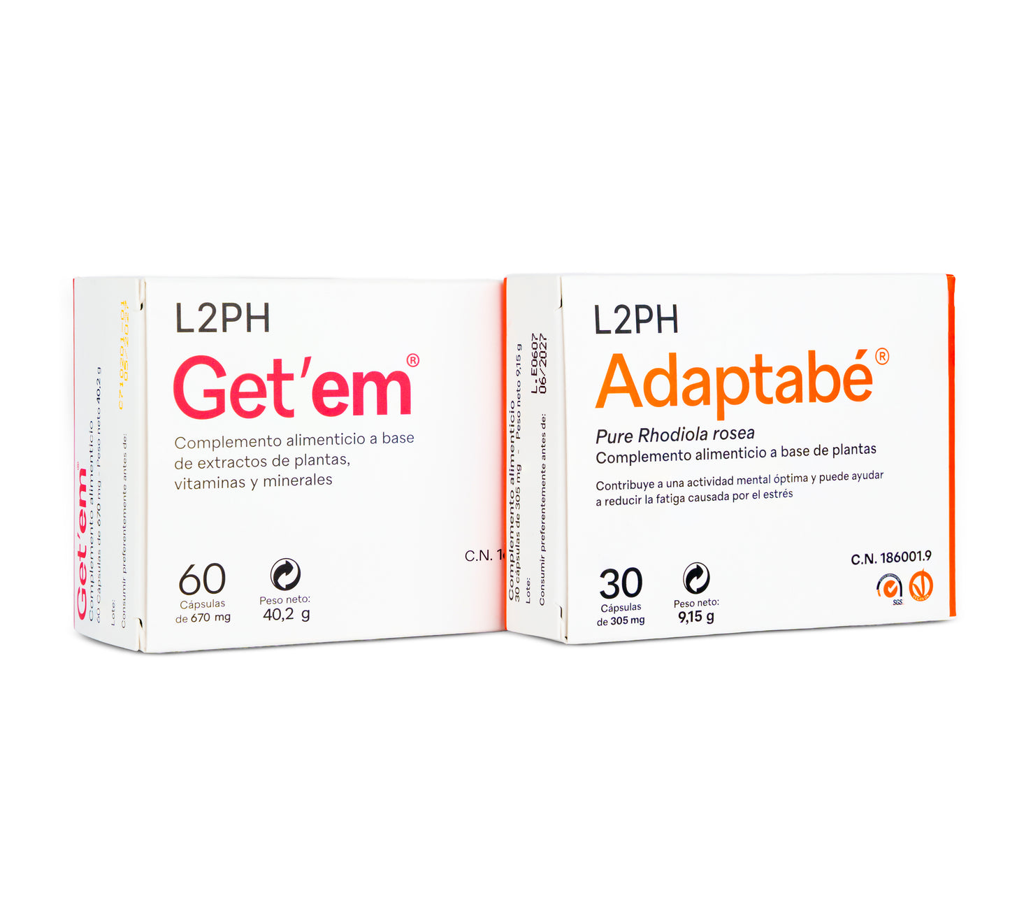 Pack Menopausia - Falta de deseo Adaptabé®+ Get’em® Menopausia, Sofocos, Falta de Deseo, Energía, Sequedad Vaginal