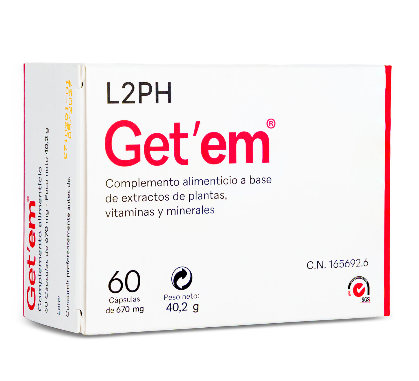 GETEM 60 CAPSULAS® | Menopausia, Sofocos, Falta de Deseo, Sequedad Vaginal