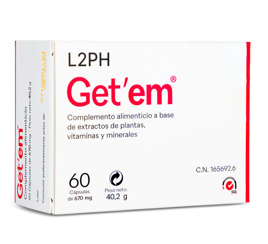 GETEM 60 CAPSULAS® | Menopausia, Sofocos, Falta de Deseo, Sequedad Vaginal