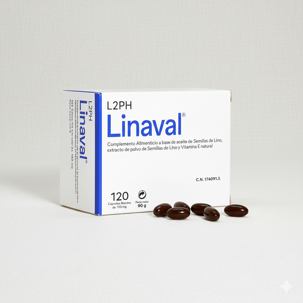 LINAVAL 120 Cápsulas® | Sequedad: Vaginal, Ocular y más.