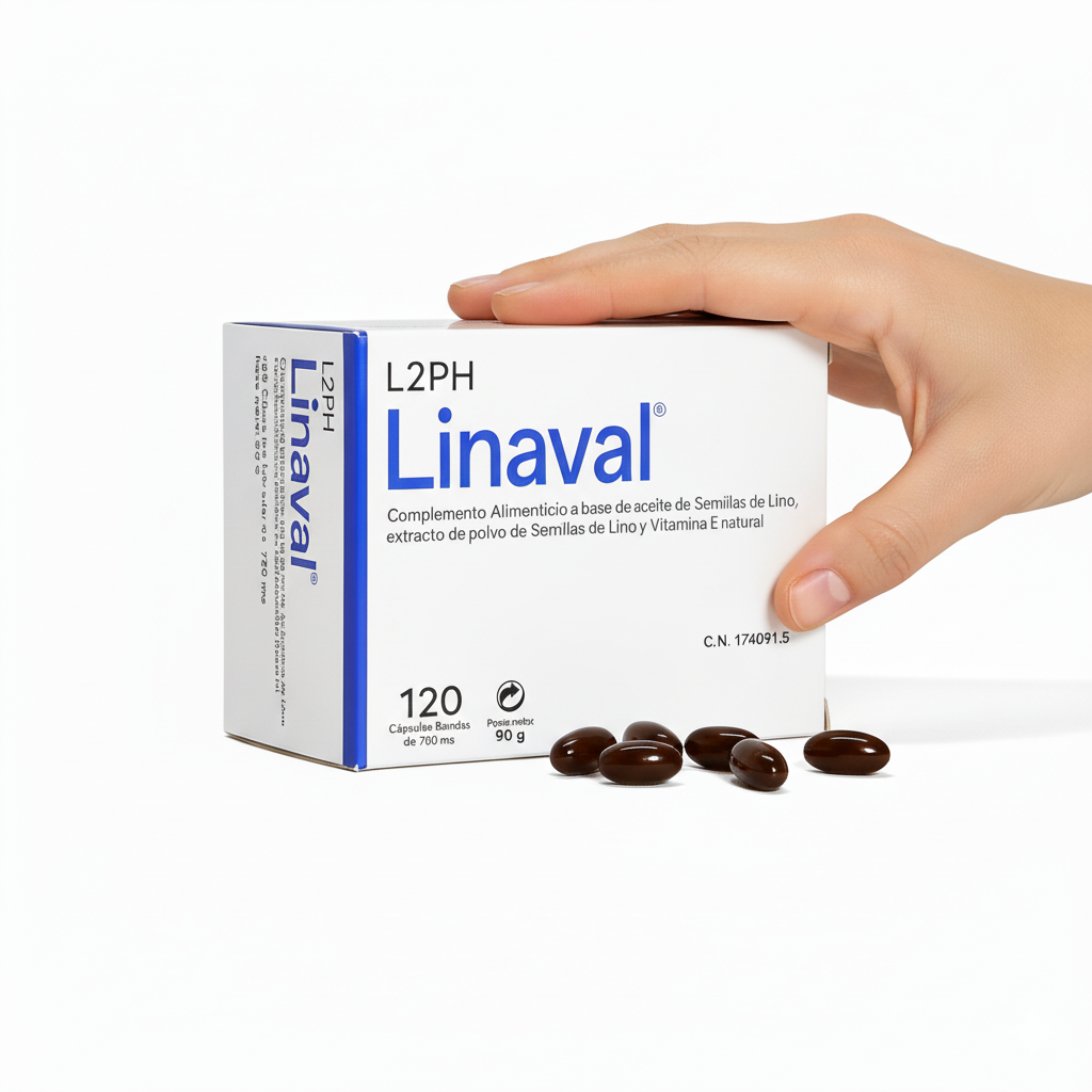 LINAVAL 120 Cápsulas® | Sequedad: Vaginal, Ocular y más.