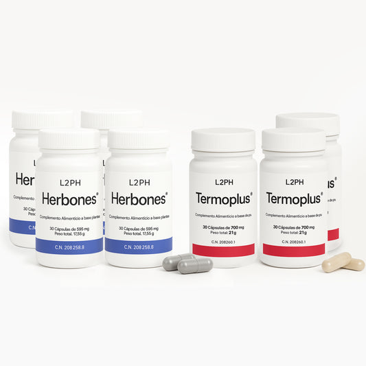 PACK CONTROL DE LÍNEA (40-45 días) Herbonés+Termoplús®| Control de Peso| Retención de Líquidos| Quemagrasas| Inhibidor del Apetito.