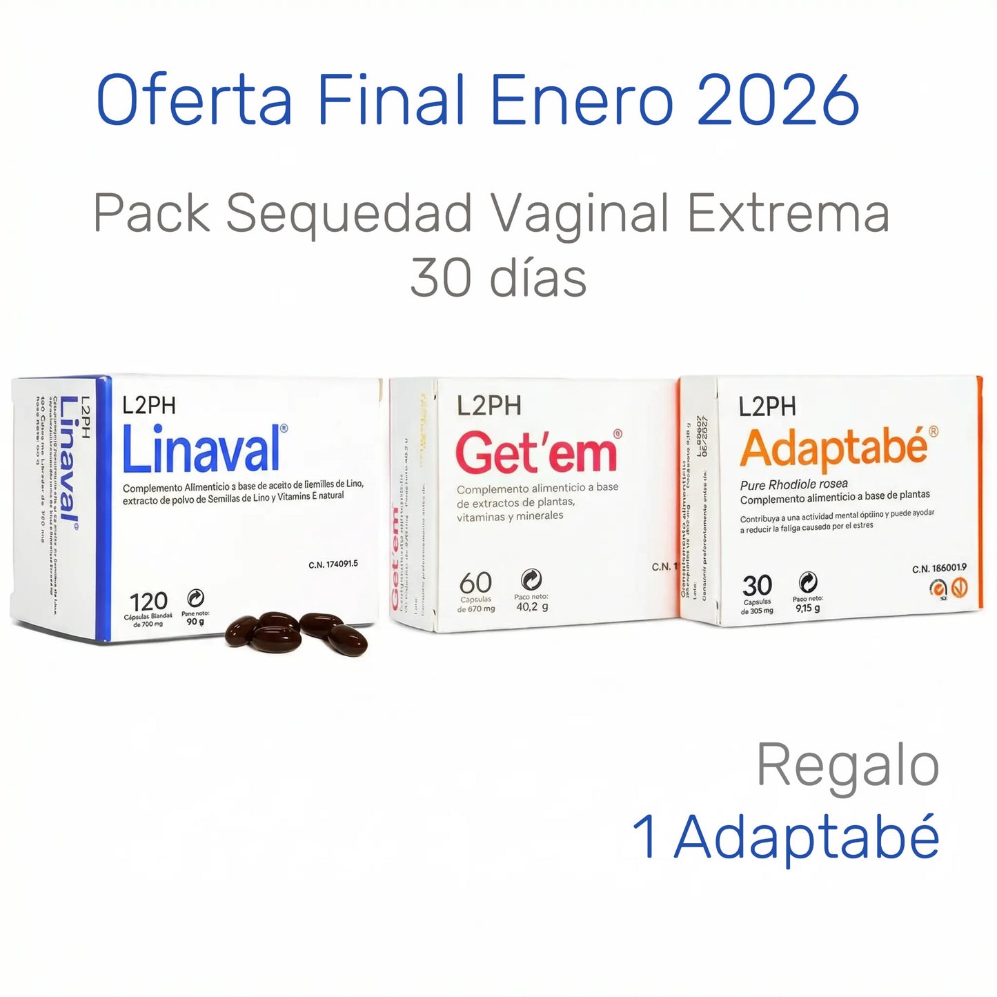 Pack Sequedad Vaginal Extrema + Adaptabé Gratis