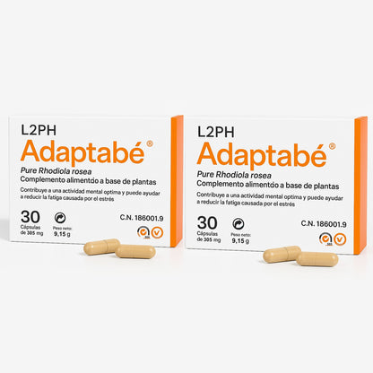 Pack Ansiedad-Estado de Ánimo 2 ADAPTABÉ 30 CÁPSULAS® | Estrés| Falta de deseo| Cansancio Crónico o Injustificado