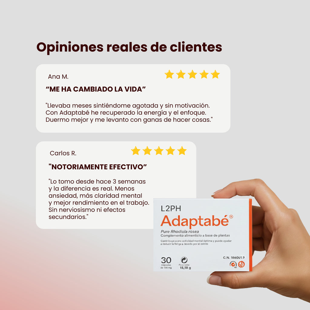 Pack Ansiedad-Estado de Ánimo 2 ADAPTABÉ 30 CÁPSULAS® | Estrés| Falta de deseo| Cansancio Crónico o Injustificado
