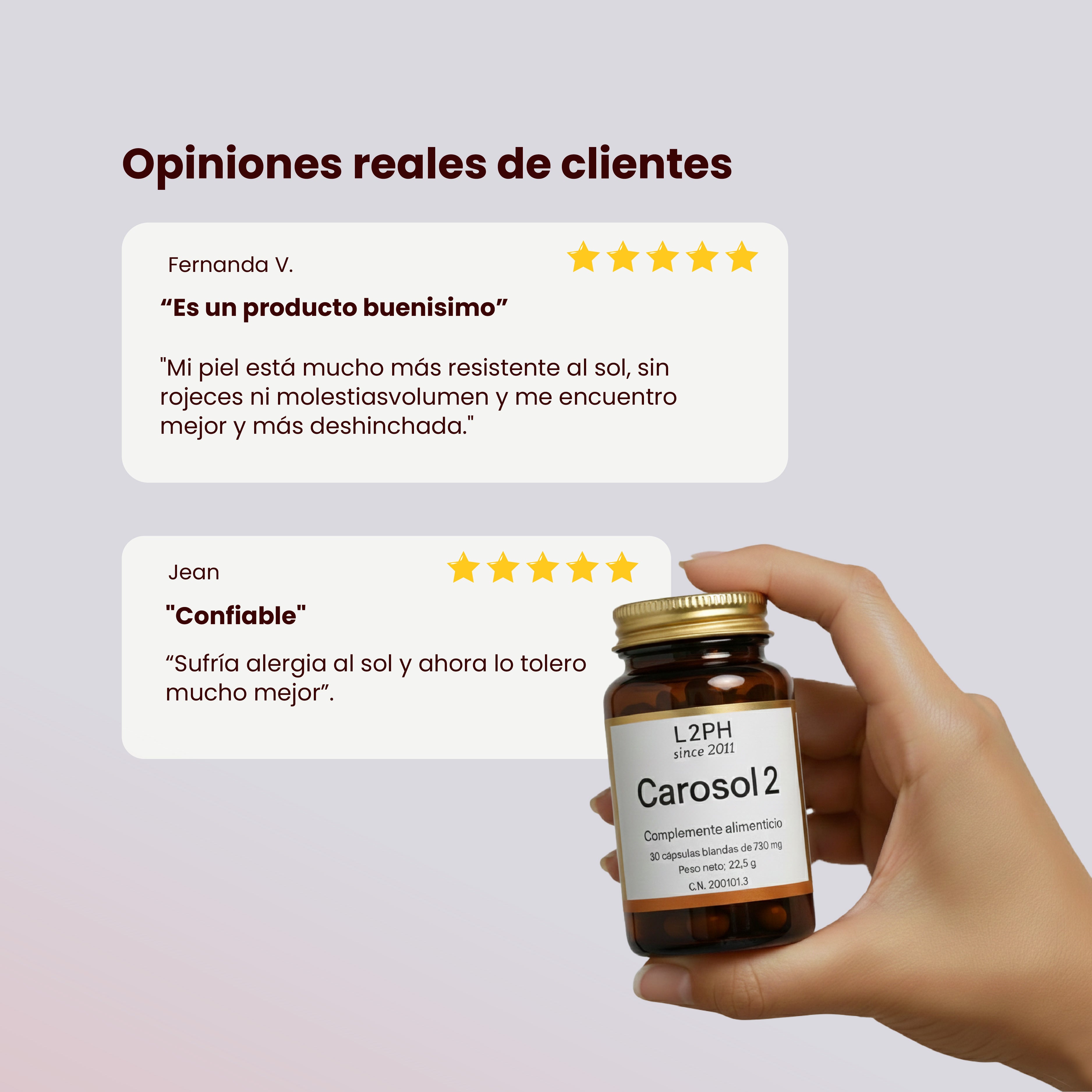 CAROSOL2 30 CÁPSULAS®| Alergia al Sol, Bronceado Natural, Antioxidante especifico de piel