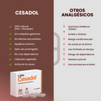 CESADOL 30 CAPSULAS®| Dolor Crónico| Dolor en Articulaciones| Fibromialgia| Migrañas| Dismenorrea o Menstruación Dolorosa