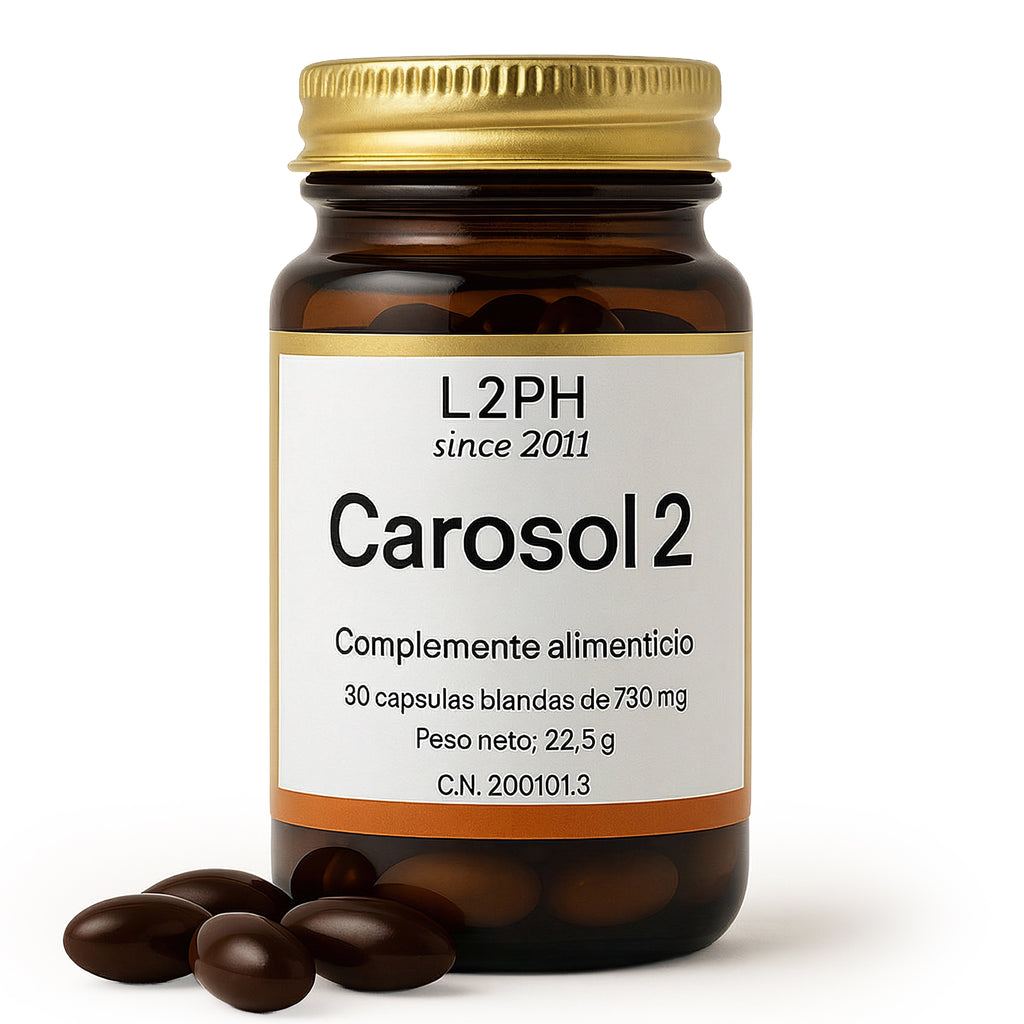 CAROSOL2 30 CÁPSULAS®| Alergia al Sol, Bronceado Natural, Antioxidante especifico de piel