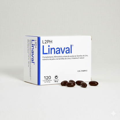LINAVAL 120 Cápsulas® | Sequedad: Vaginal, Ocular y más.