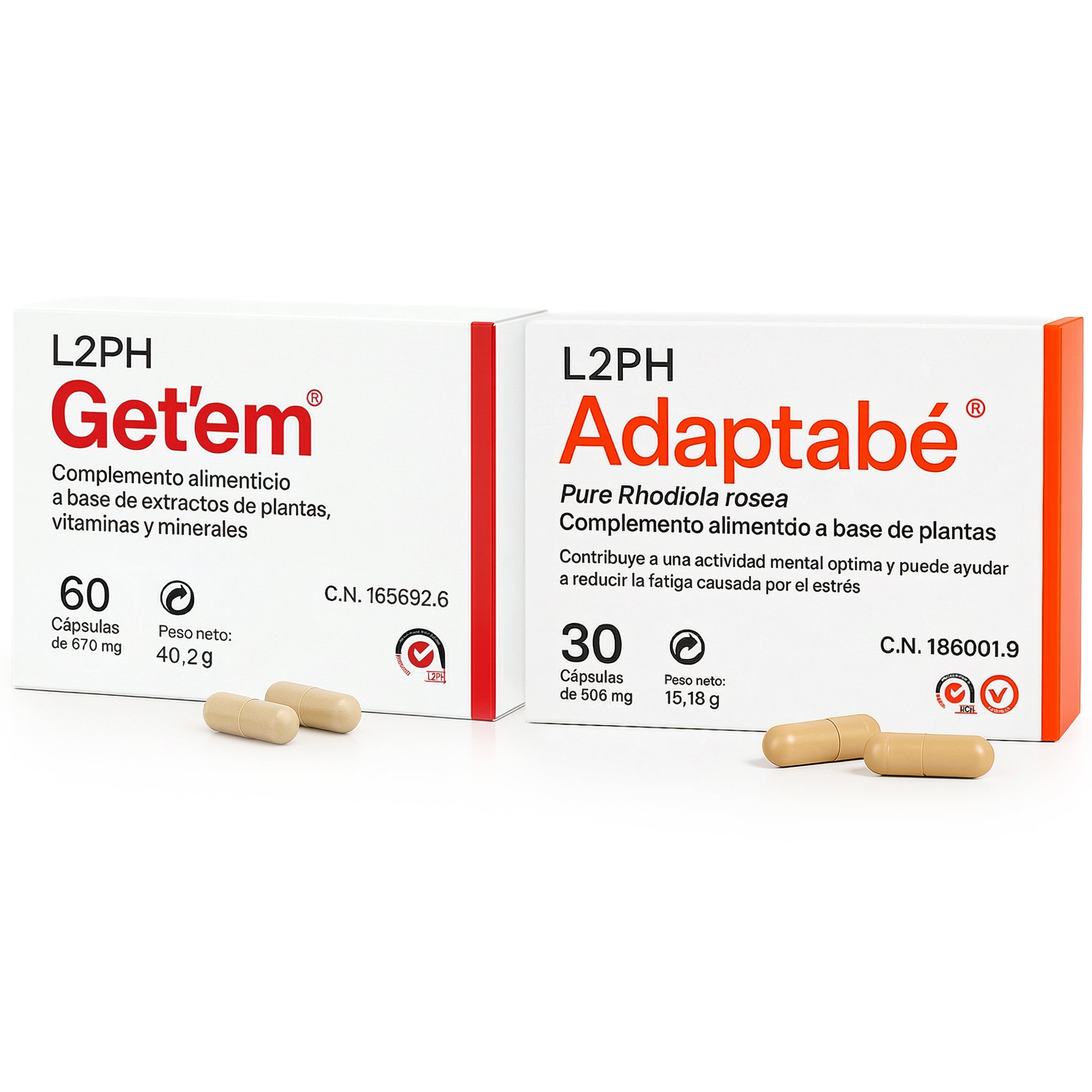 Pack Menopausia - Falta de deseo Adaptabé®+ Get’em® Menopausia, Sofocos, Falta de Deseo, Energía, Sequedad Vaginal