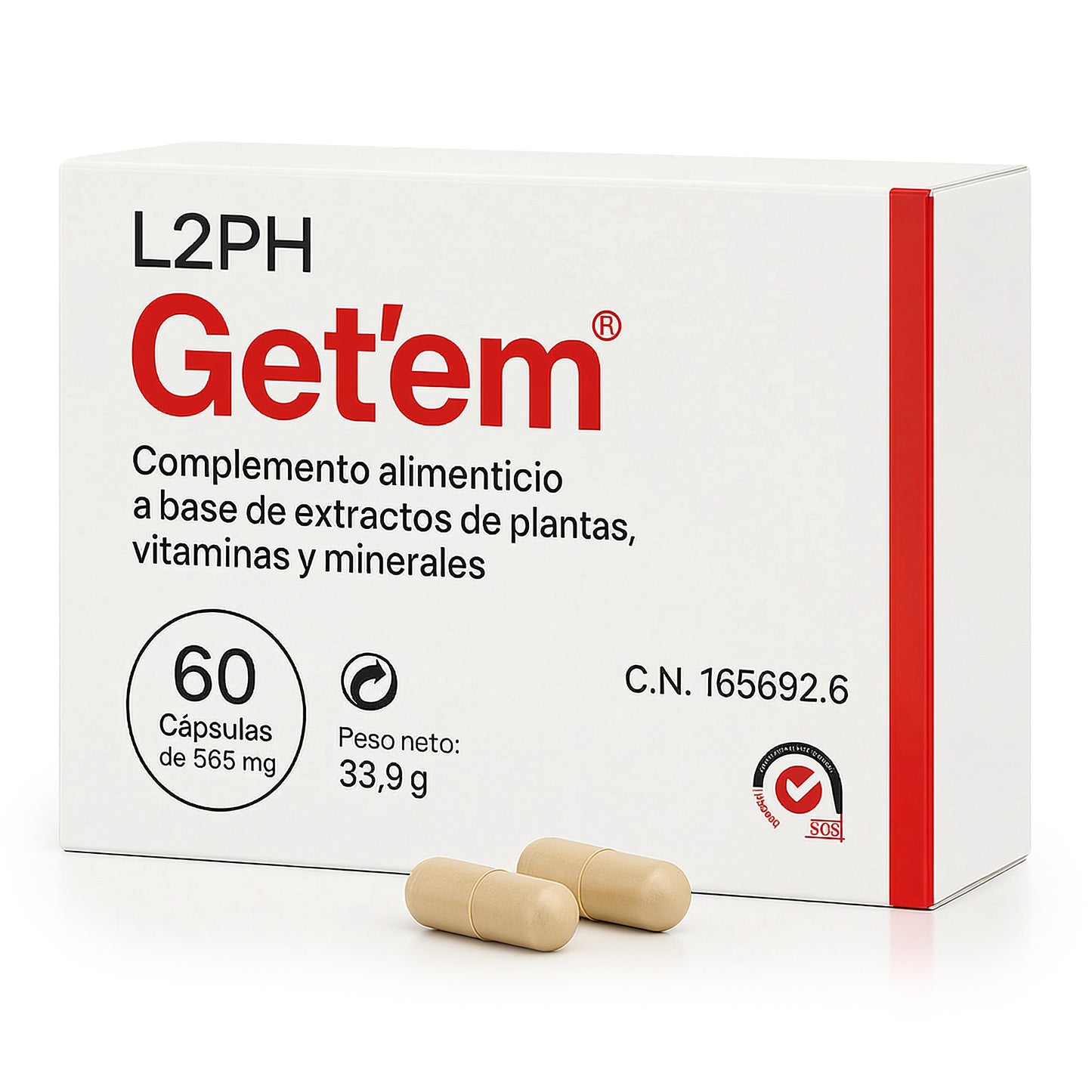 GETEM 60 CAPSULAS® | Menopausia, Sofocos, Falta de Deseo, Sequedad Vaginal