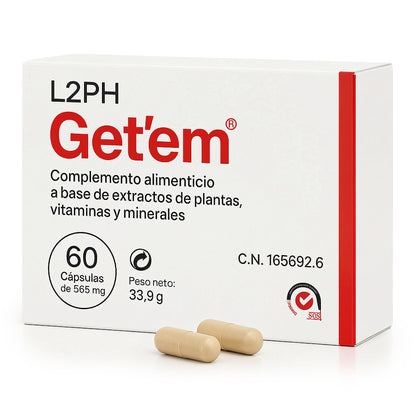 GETEM 60 CAPSULAS® | Menopausia, Sofocos, Falta de Deseo, Sequedad Vaginal