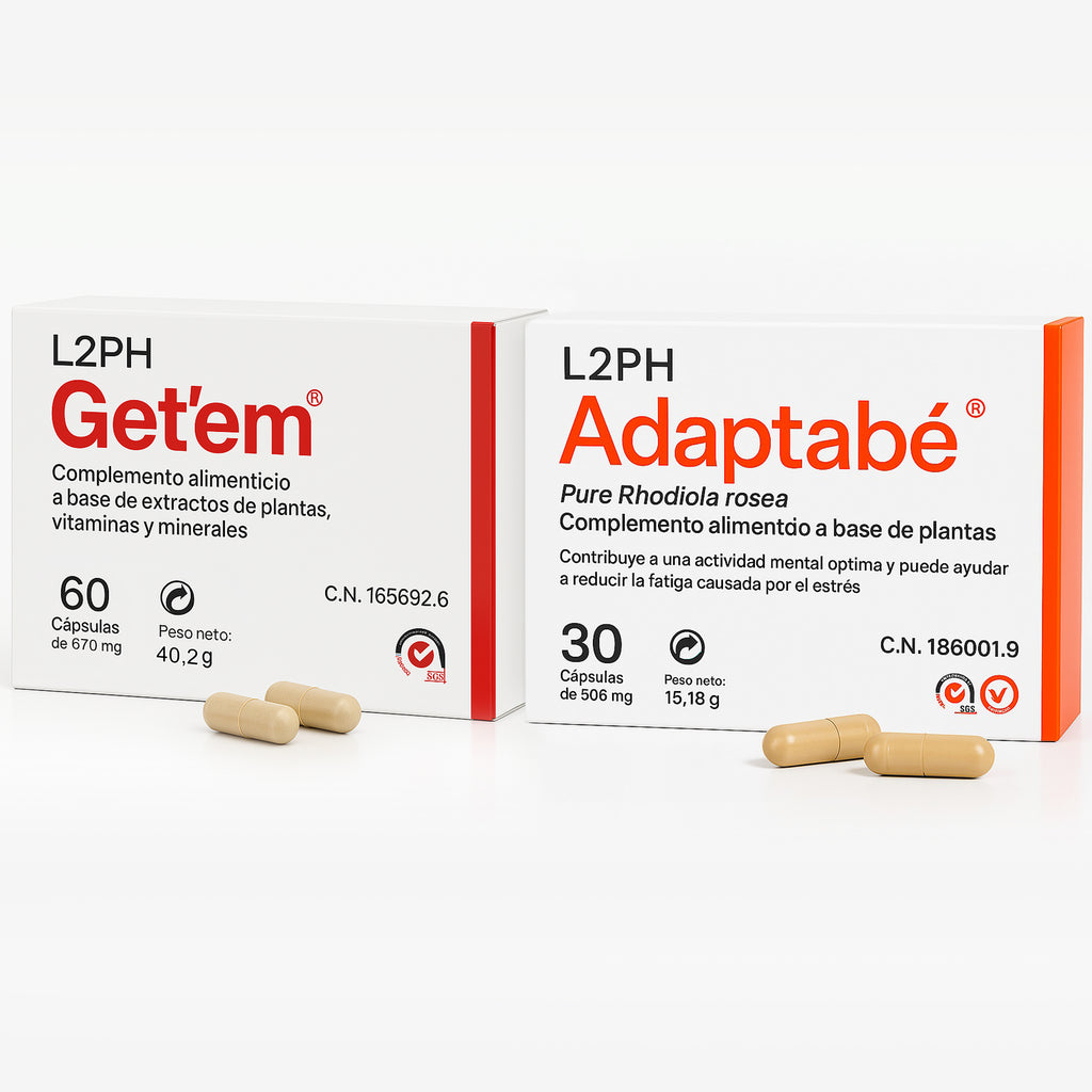 Pack Menopausia - Falta de deseo Adaptabé®+ Get’em® Menopausia, Sofocos, Falta de Deseo, Energía, Sequedad Vaginal