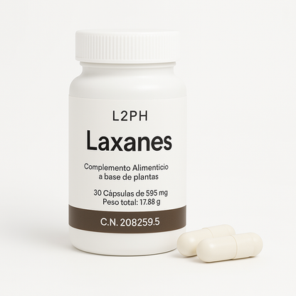 LAXANÉS 30 CÁPSULAS® | Complemento Alimenticio | Laxante Natural | Tránsito Intestinal Saludable y Eficiente