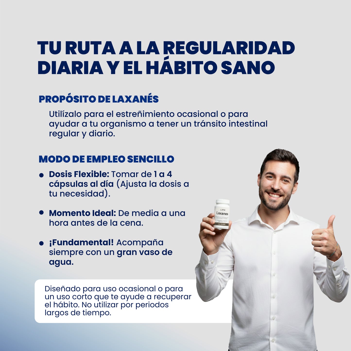 LAXANÉS 30 CÁPSULAS® | Complemento Alimenticio | Laxante Natural | Tránsito Intestinal Saludable y Eficiente