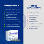 LUTEIN10 DHA 30 + 30 CÁPSULAS® | Previene y frena: Perdida de Visión, Deg. Mac. Seca y Húmeda, Retinopatía diabética y Manchas o moscas en la vista.