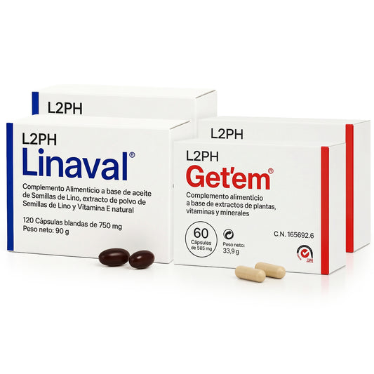 Pack Sequedad Vaginal EXTREMA – 60 días | Linaval + Get’em® Hidratación natural desde el interior