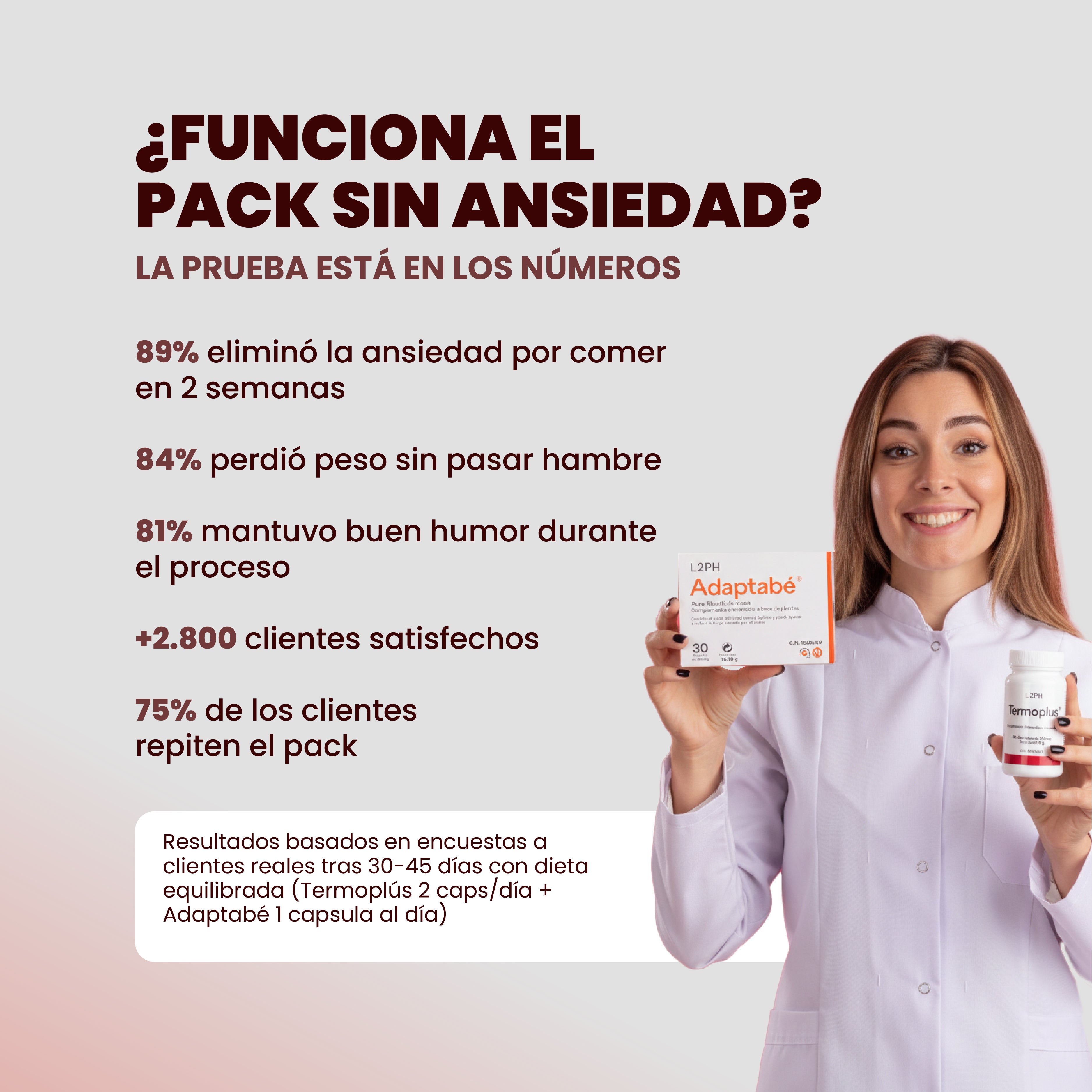 PACK CONTROL DE PESO SIN ANSIEDAD (Adaptabé®+Termoplús®) Control de Peso| Quemagrasas | Sin ansiedad | Inhibidor del Apetito.