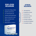 POP-EYES SELENIUM 60 CAPSULAS®| Orbitopatías del Síndrome de Graves | Bienestar Ocular y Tiroideo | Fortalece el tejido ocular y la retina | Mejora visión diurna y nocturna