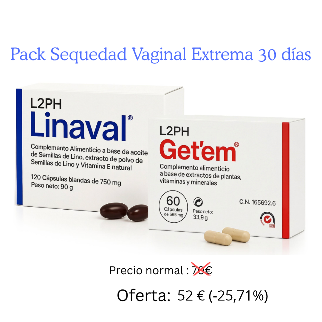 Día de los Mayores 2026. Pack Sequedad Vaginal Extrema 30 días Ahorro Especial