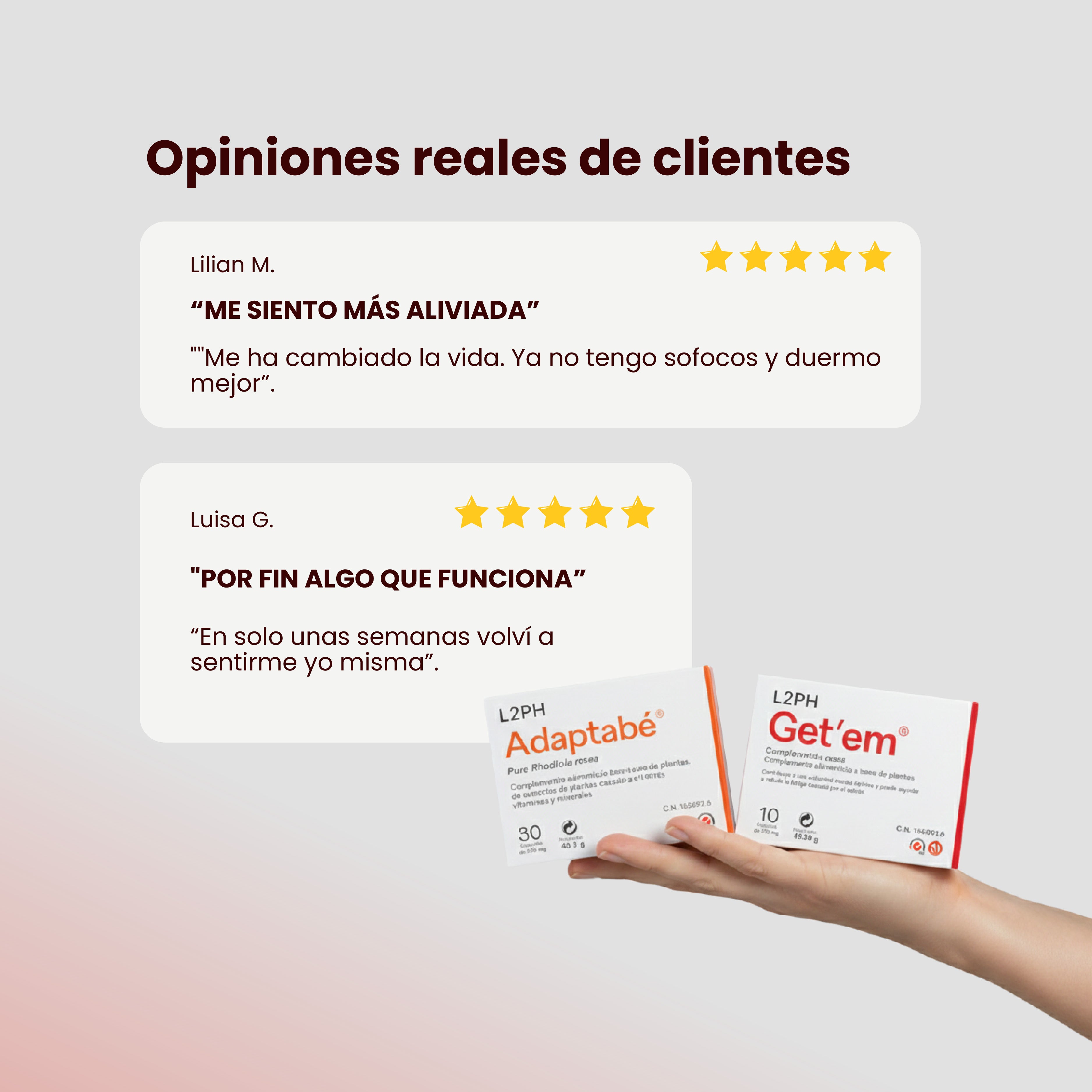 Pack Menopausia - Falta de deseo Adaptabé®+ Get’em® Menopausia, Sofocos, Falta de Deseo, Energía, Sequedad Vaginal