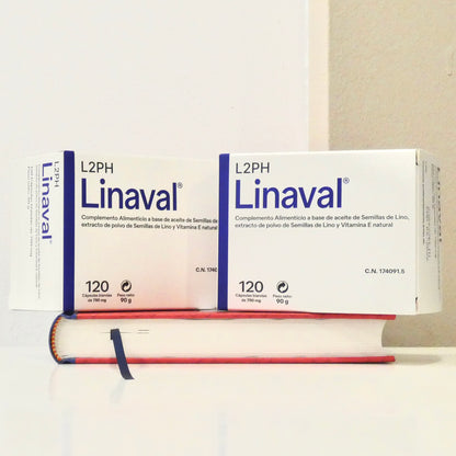 Pack 2 LINAVAL 120 Cápsulas® Sequedad – 60 días| Sequedad: Vaginal, Ocular y más.