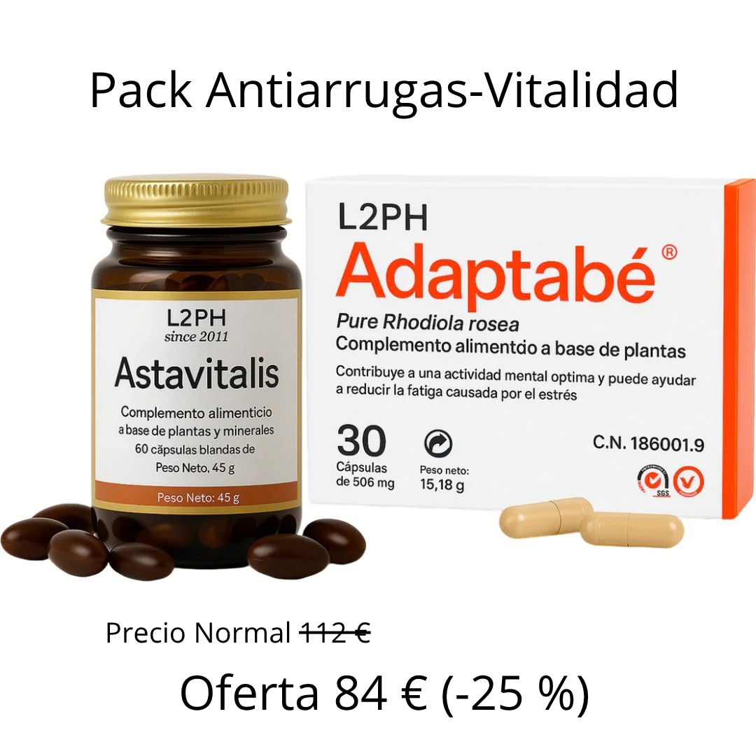 Día de los Mayores 2026 Pack Antiarrugas-Vitalidad. 1 Adaptabé + 1 Astavitalis.