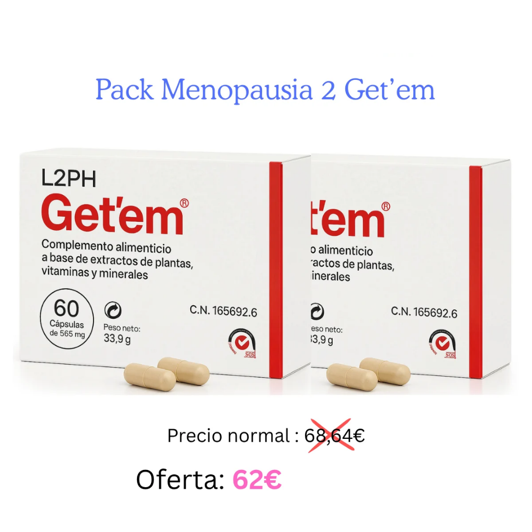 Día de los Mayores 2026. Pack Menopausia 2 Get'em Ahorro Especial