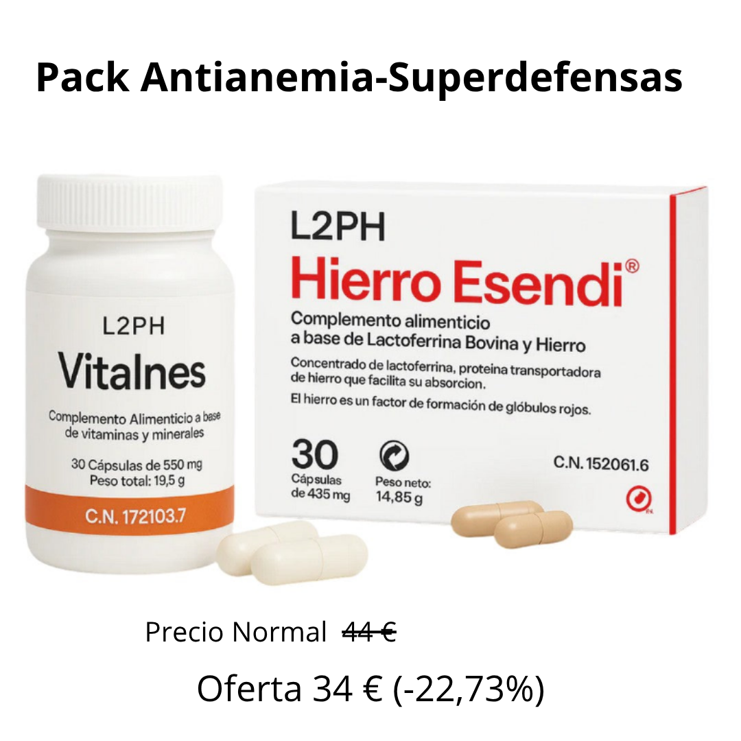 Pack Antianemia-Superdefensas 1 Hierro Esendi + 1 Vitalnés