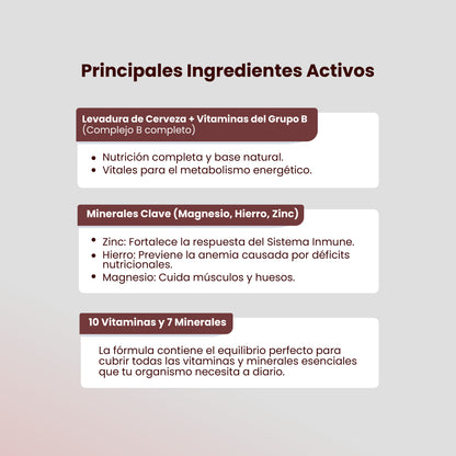 VITALNÉS 30 CÁPSULAS® | MULTIVITAMÍNICO MINERAL DE USO DIARIO | FORTALECE EL SISTEMA INMUNE | COMBATE CARENCIAS NUTRICIONALES