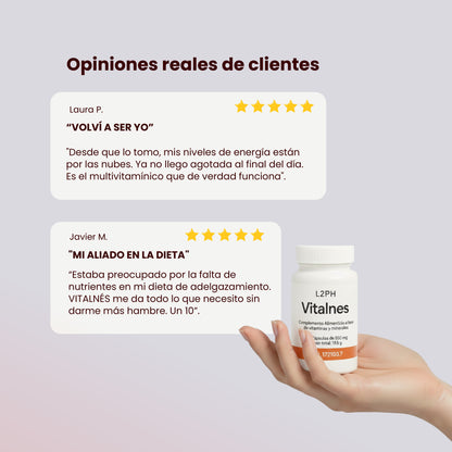 VITALNÉS 30 CÁPSULAS® | MULTIVITAMÍNICO MINERAL DE USO DIARIO | FORTALECE EL SISTEMA INMUNE | COMBATE CARENCIAS NUTRICIONALES
