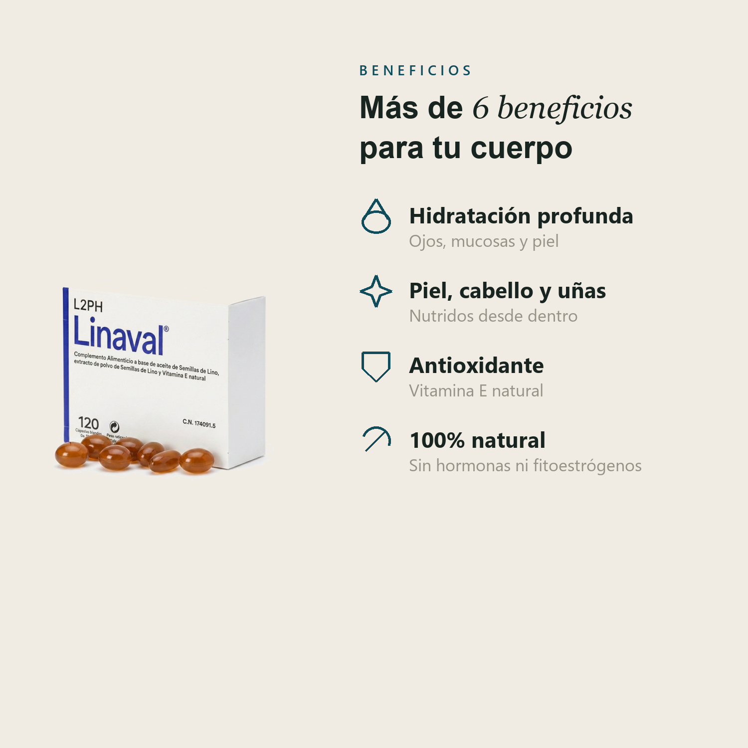 Linaval · 120 cáps