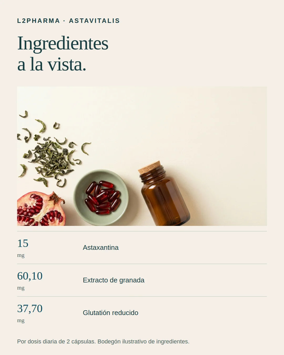 Ingredientes a la vista. 