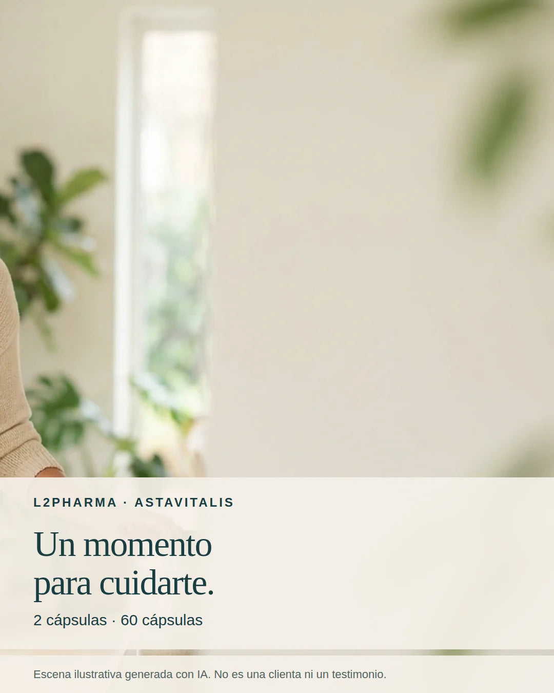 Tu rutina de cuidado. Escena ilustrativa generada con IA, no una clienta ni un testimonio.