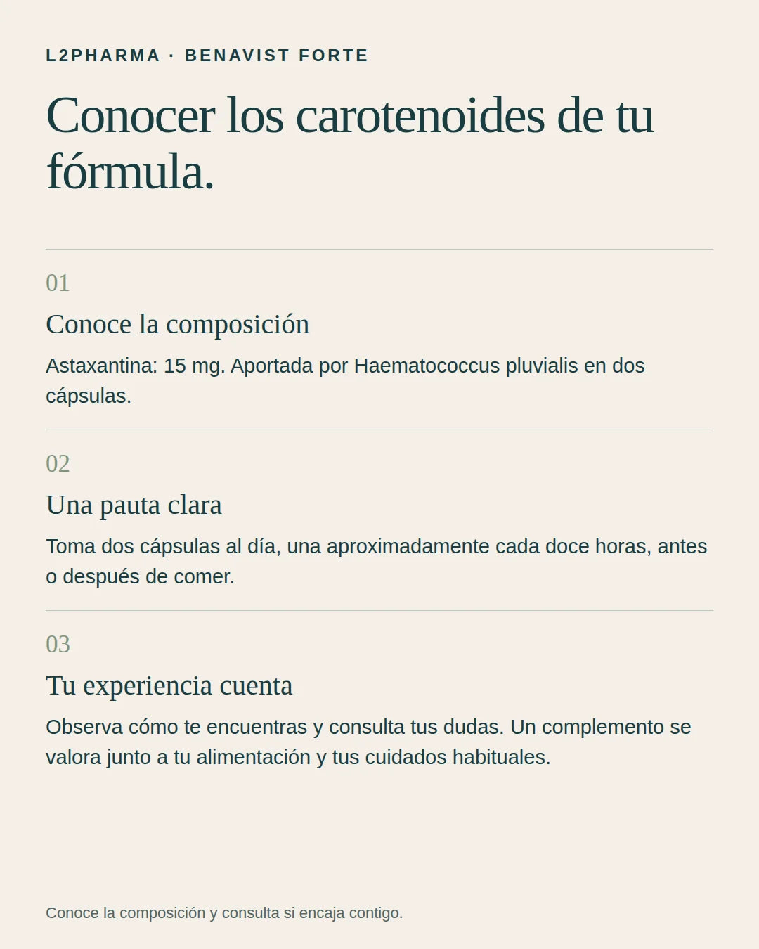 Tu punto de partida. 