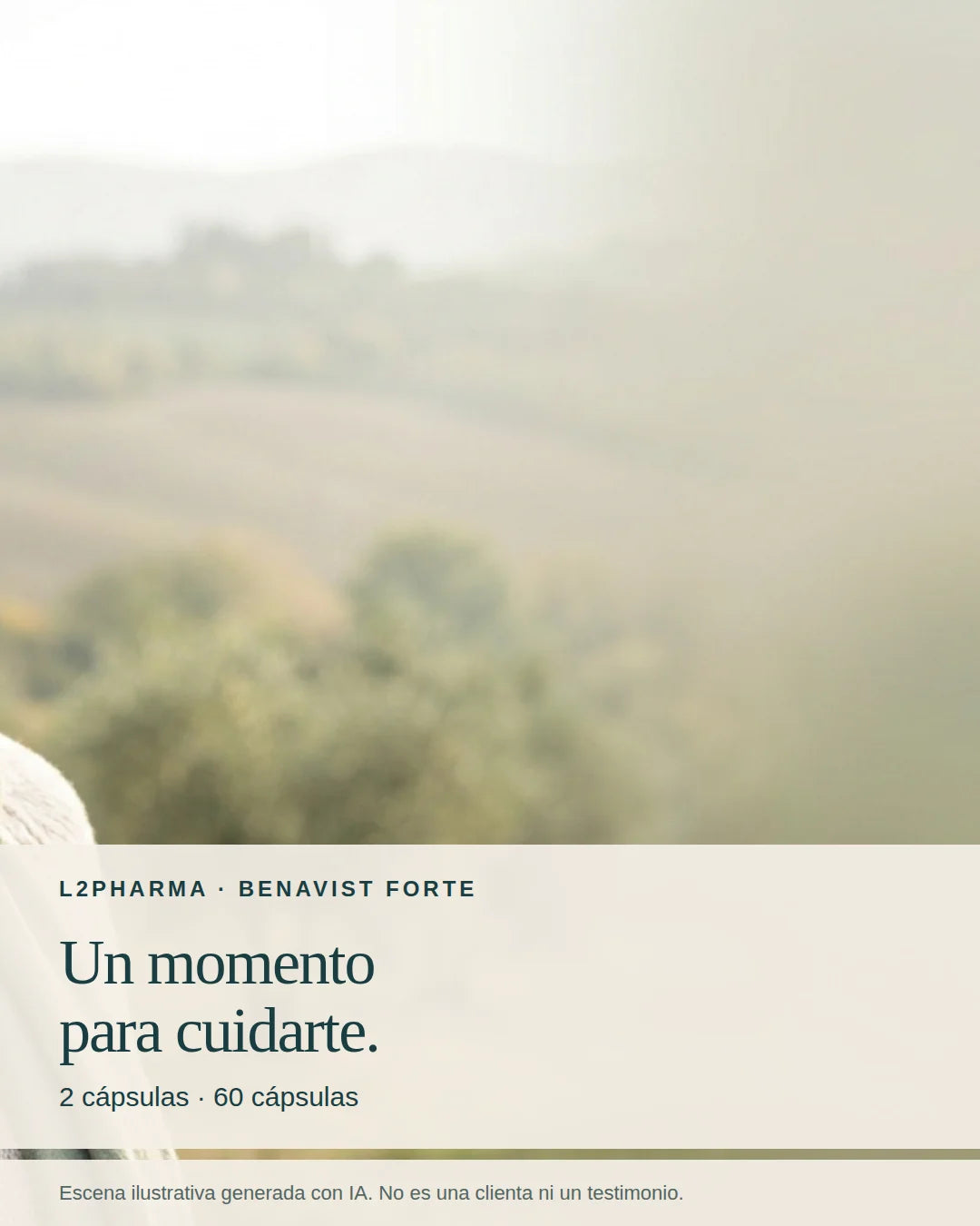 Tu rutina de cuidado. Escena ilustrativa generada con IA, no una clienta ni un testimonio.