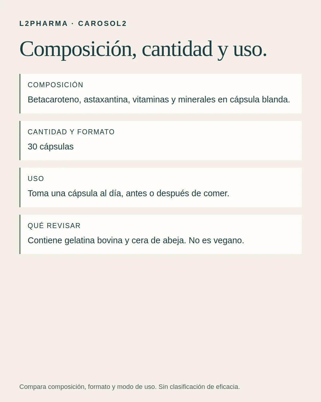 Compara antes de elegir. 