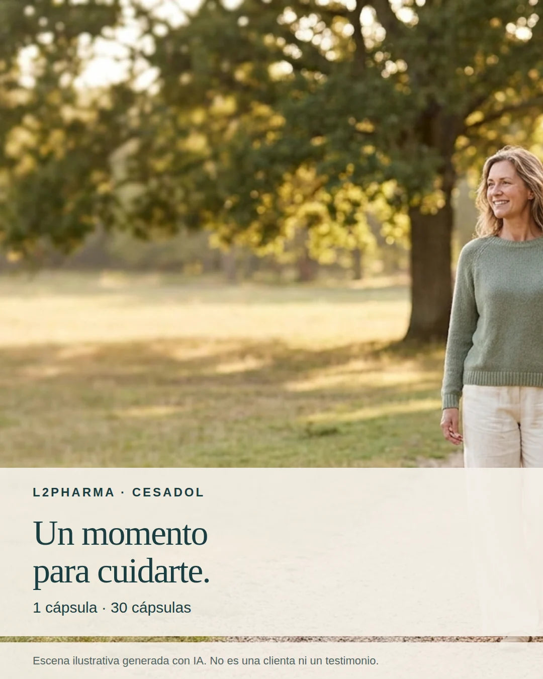 Tu rutina de cuidado. Escena ilustrativa generada con IA, no una clienta ni un testimonio.