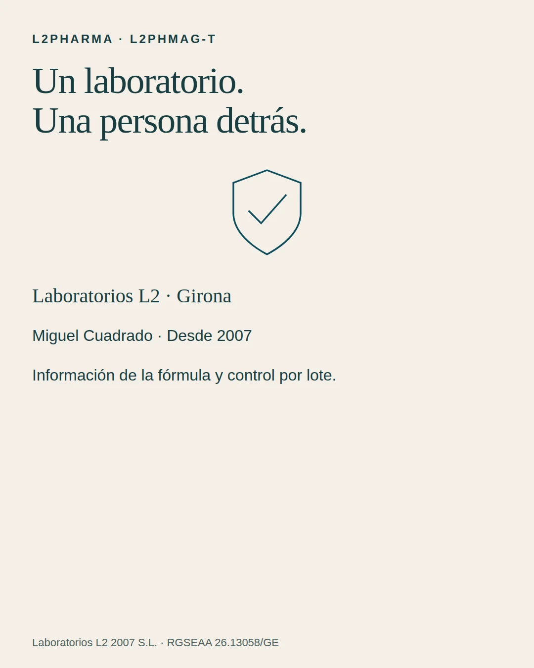 Un laboratorio detrás. 