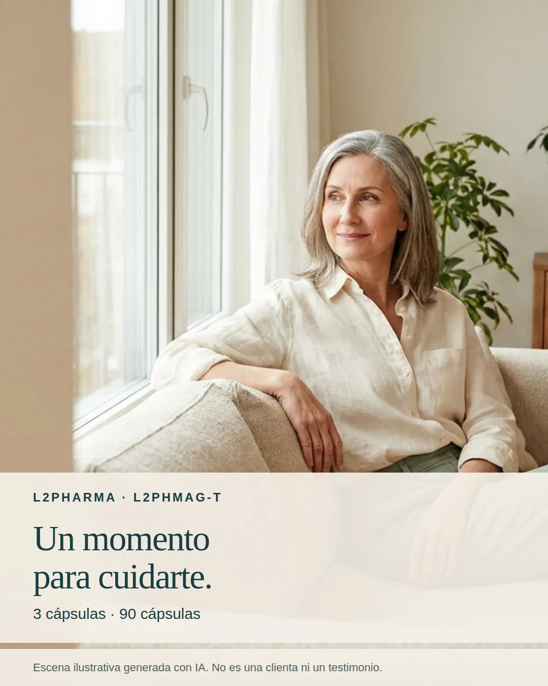 Tu rutina de cuidado. Escena ilustrativa generada con IA, no una clienta ni un testimonio.