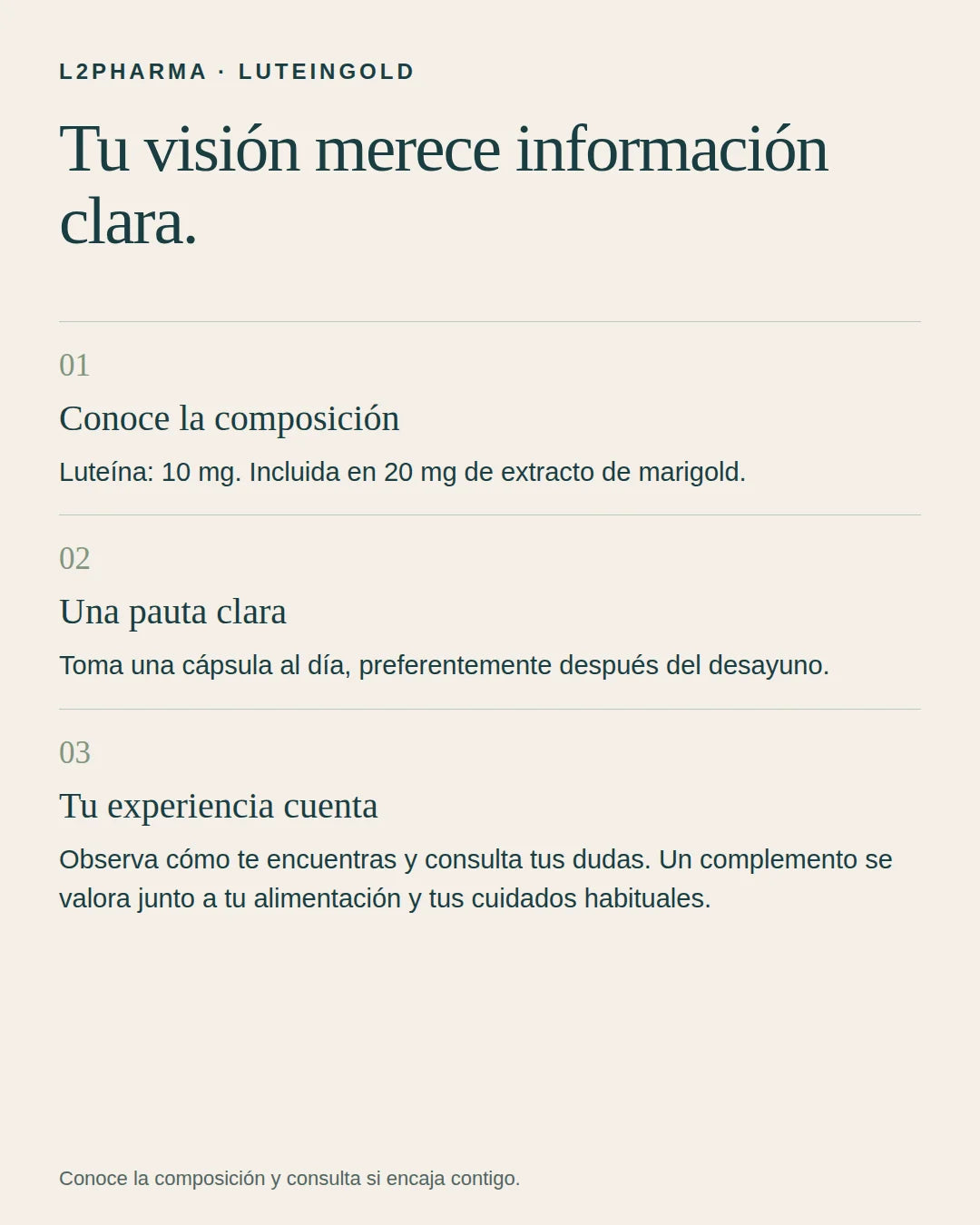 Tu punto de partida. 