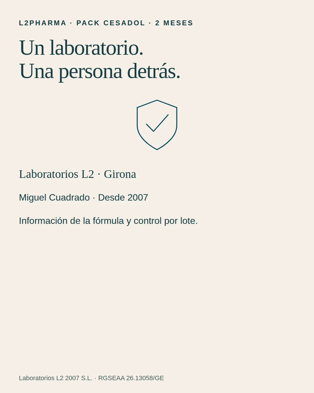 Un laboratorio detrás. 