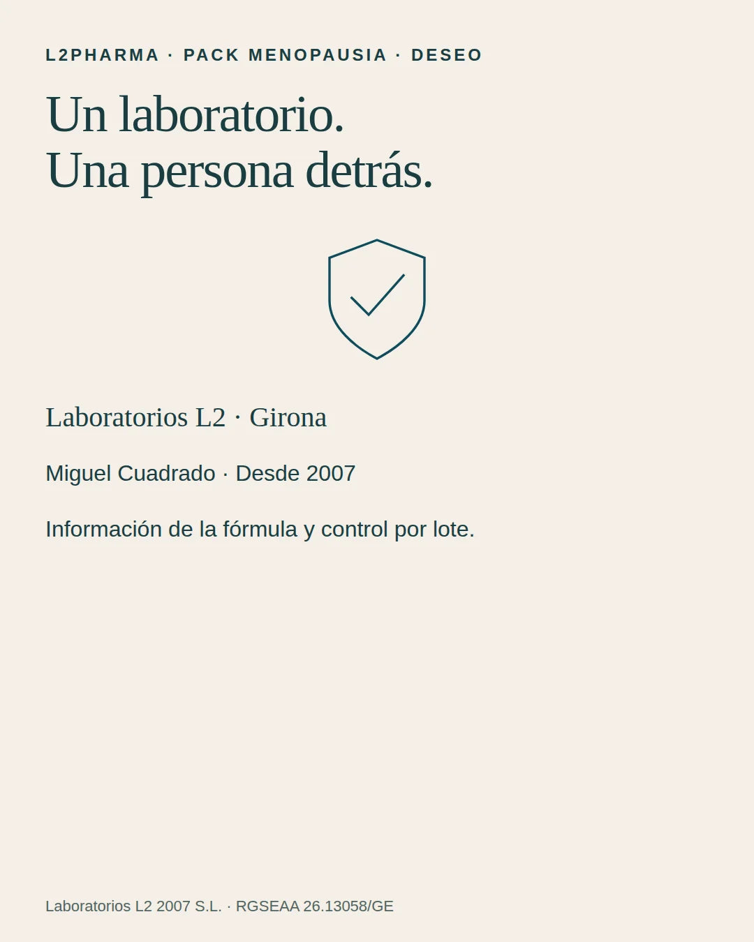 Un laboratorio detrás. 
