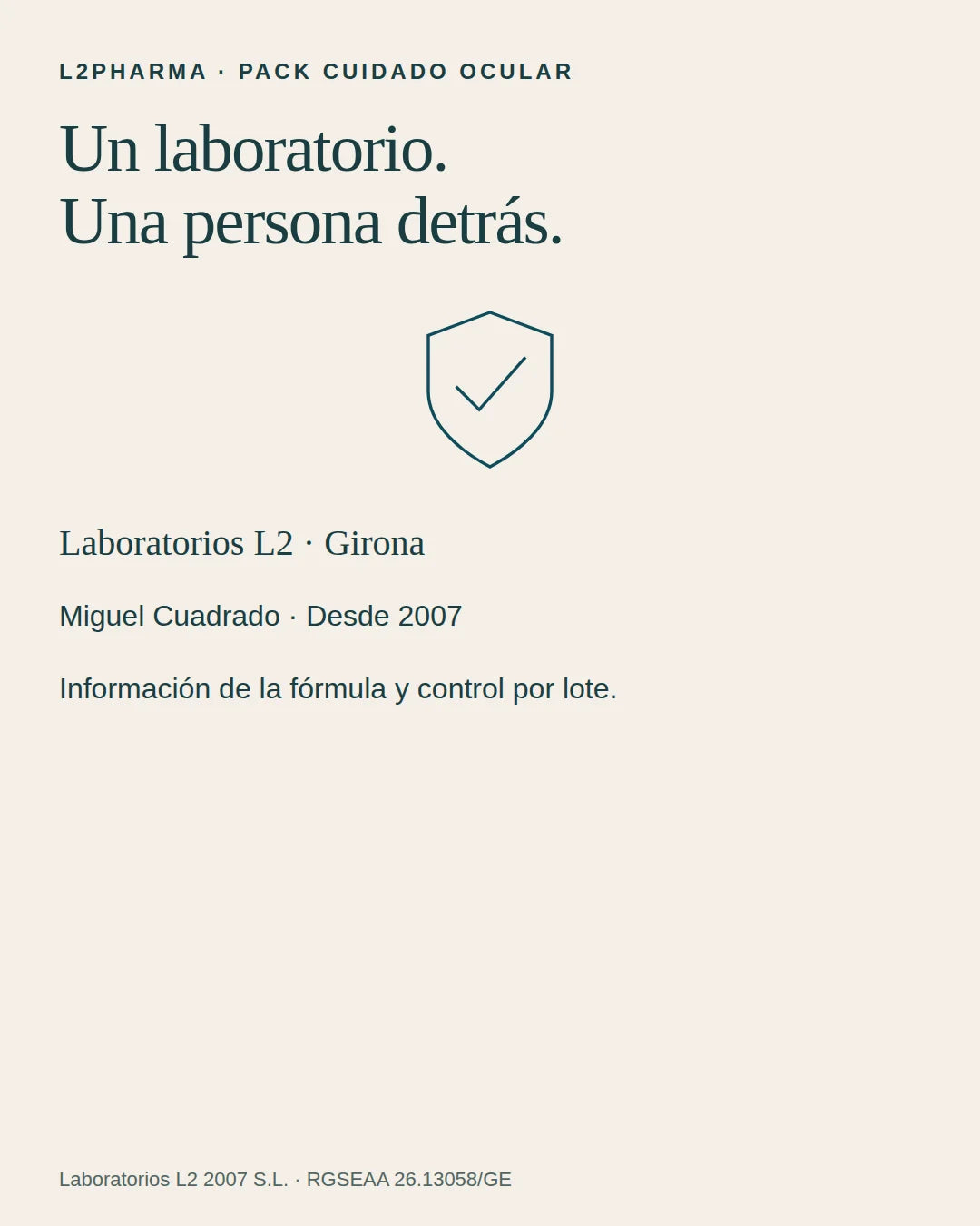 Un laboratorio detrás. 