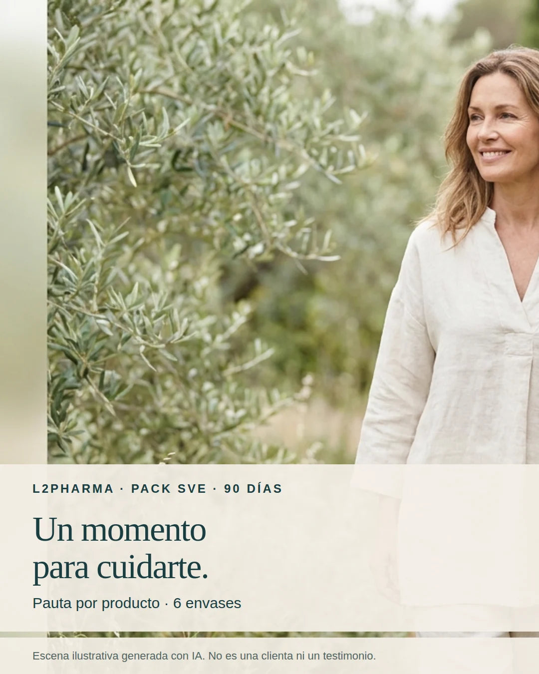 Tu rutina de cuidado. Escena ilustrativa generada con IA, no una clienta ni un testimonio.