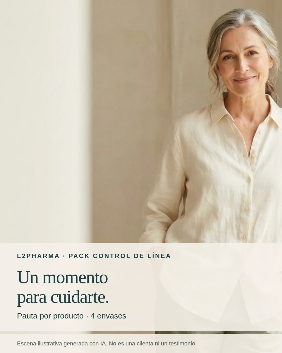 Tu rutina de cuidado. Escena ilustrativa generada con IA, no una clienta ni un testimonio.