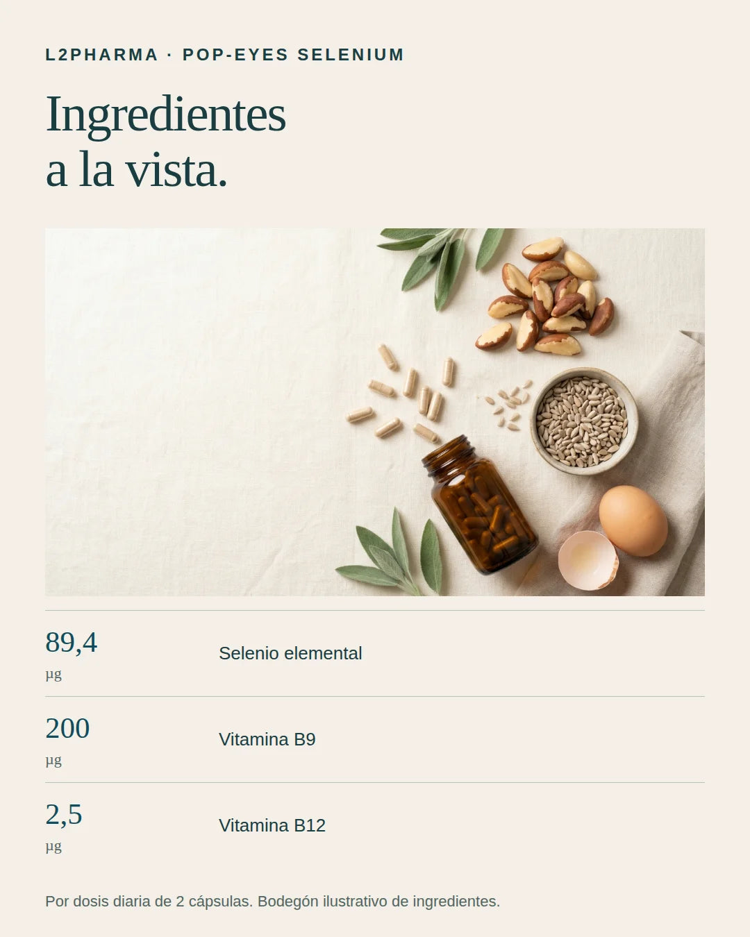 Ingredientes a la vista. 