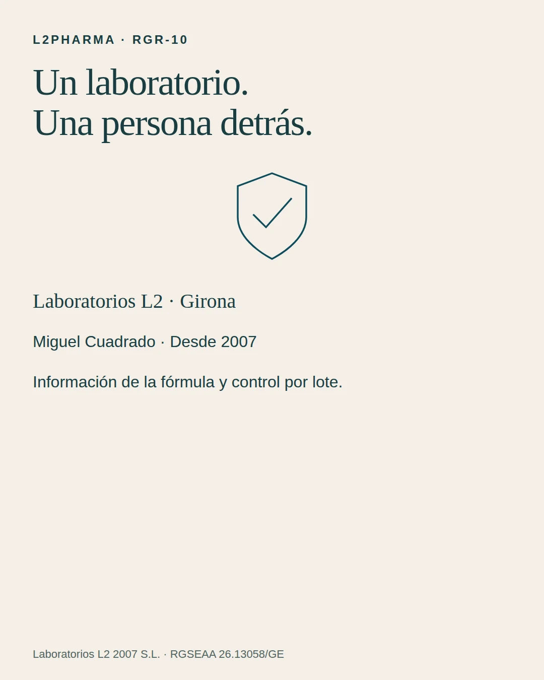 Un laboratorio detrás. 