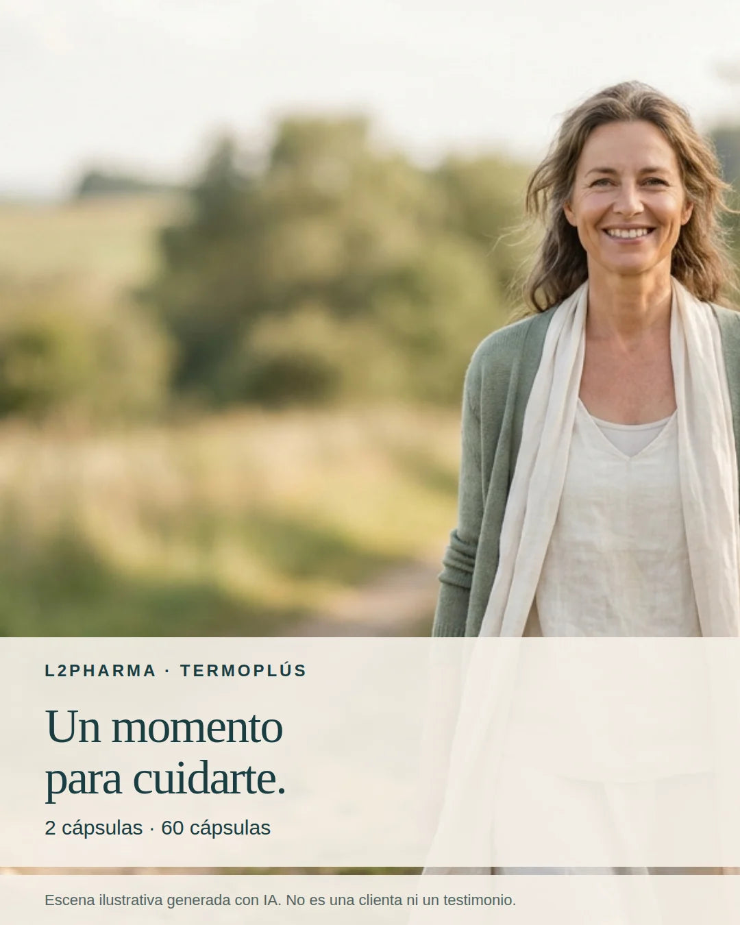 Tu rutina de cuidado. Escena ilustrativa generada con IA, no una clienta ni un testimonio.